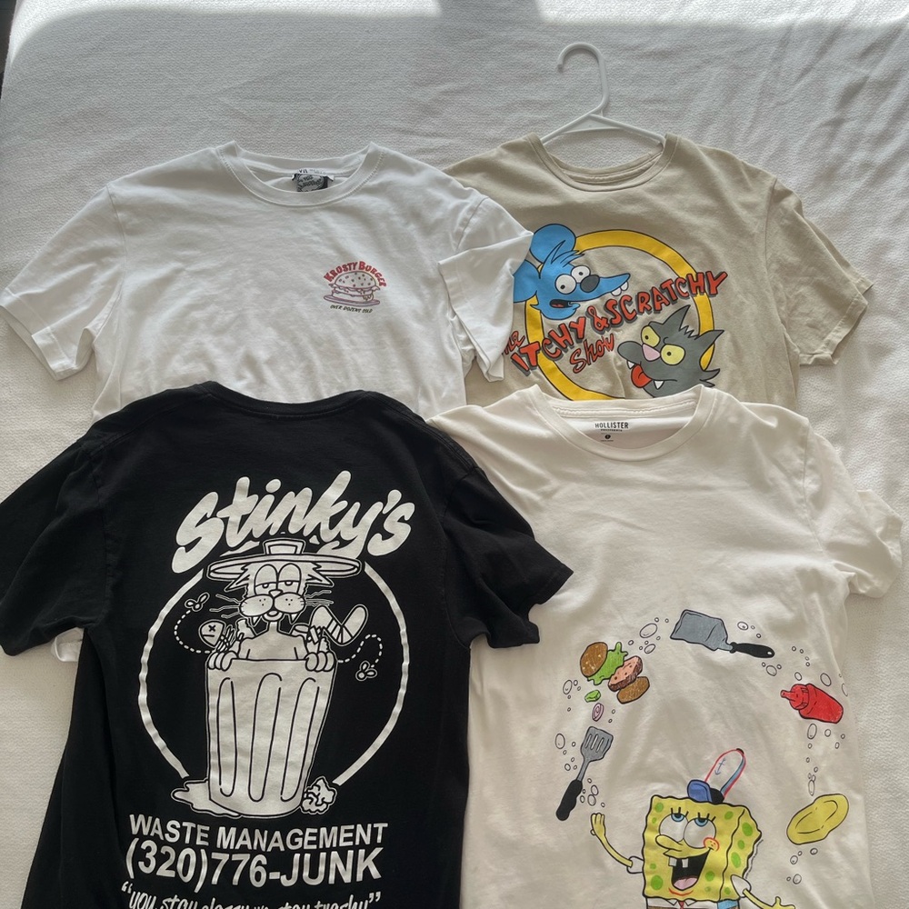 Zara/Hollister/Alab Graphic T-Shirts - Multicolor